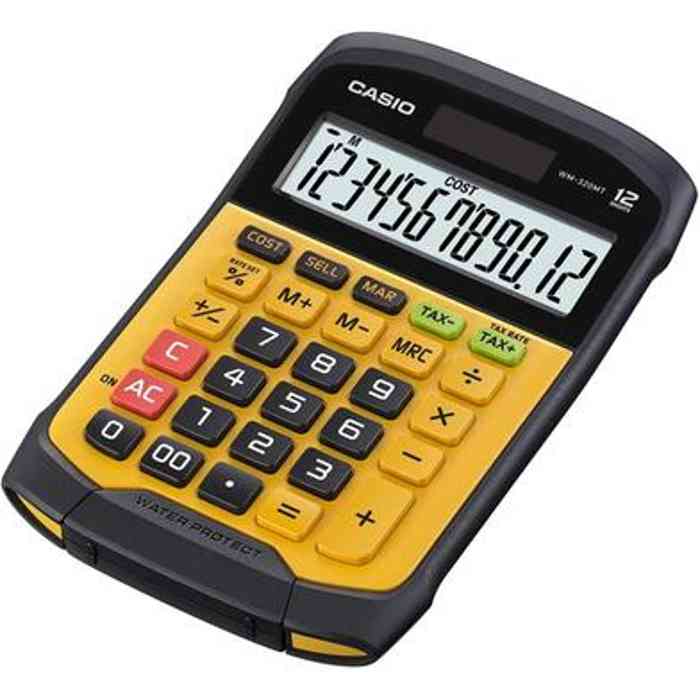 Casio WM-320MT Water-protected and Dust-proof Desktop Calculator